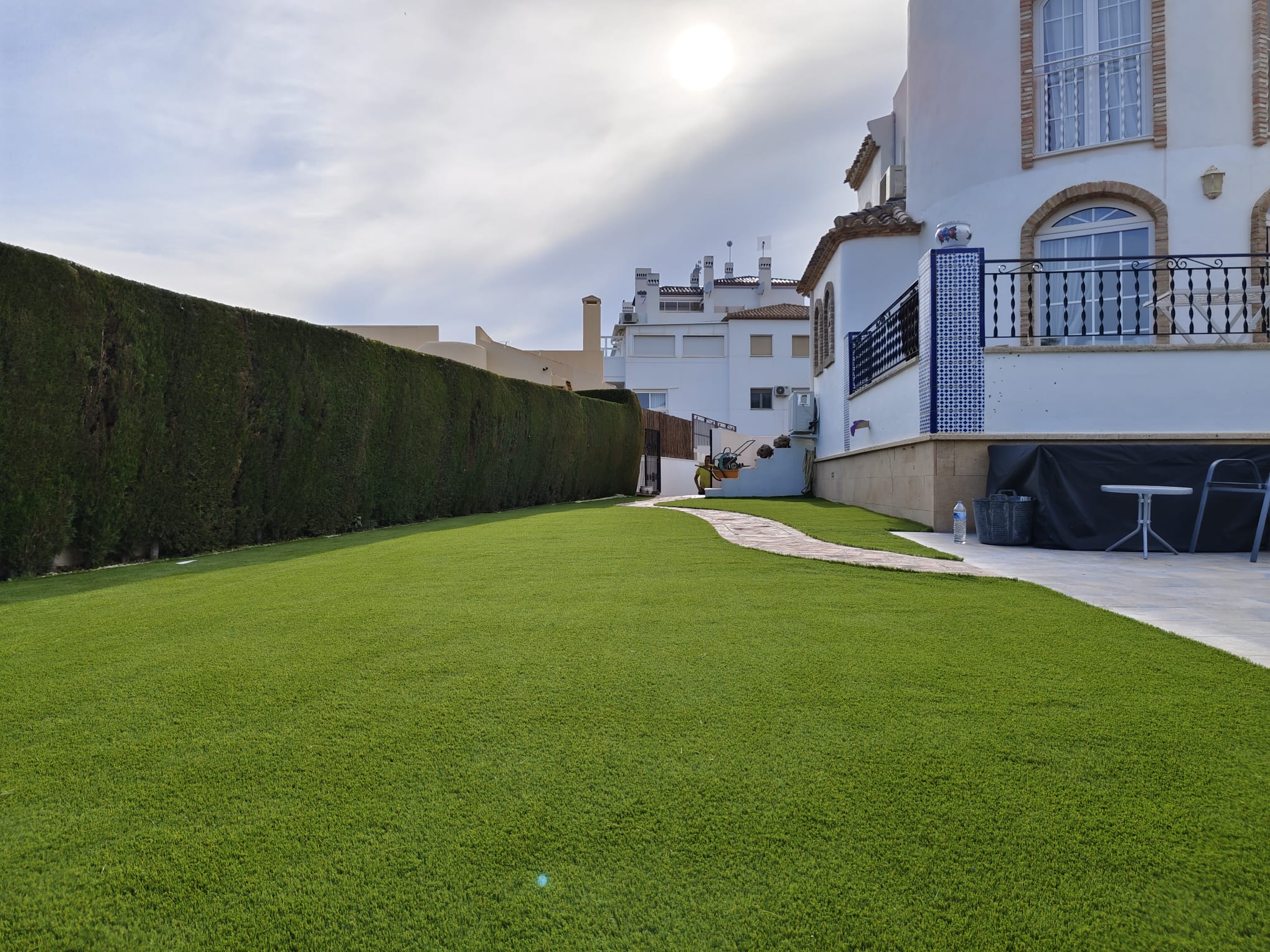 bungalow cesped artificial